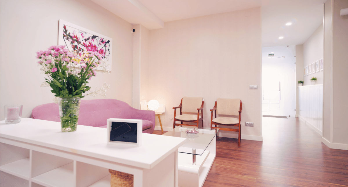 Empty waiting room of a therapist